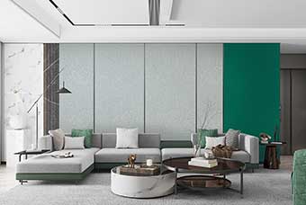 承德轻奢风格-客厅